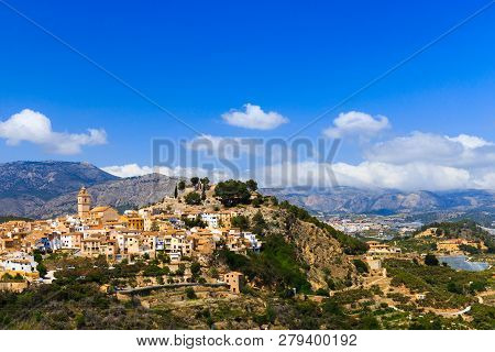 Beautiful Mountain Village Polop De La Marina, Spain