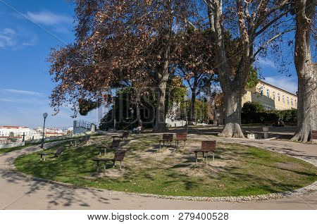 Lisbon, Portugal - January 11, 2012: The Torel Garden In The City Of Lisbon, Portugal.