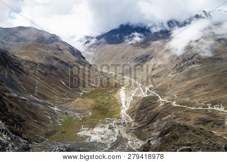 Lower Part Of Zongo Hydroelectric Power Plant In Bolivia