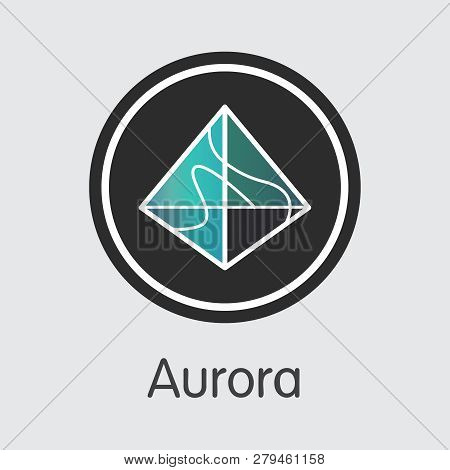 Aoa - Aurora. The Logo Of Crypto Coins Or Market Emblem.