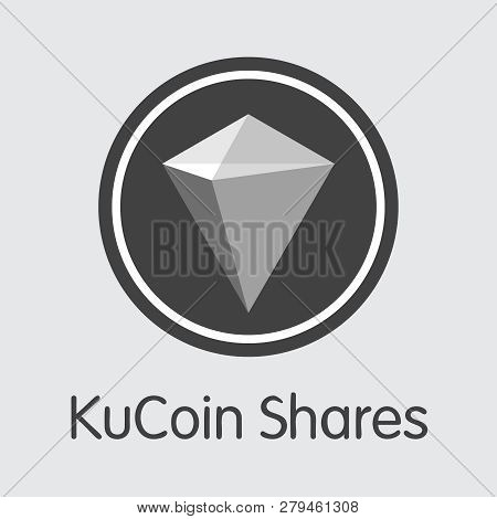 Kcs - Kucoin Shares. The Logo Of Coin Or Market Emblem.