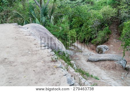 Remnants Of A Village Of Indigenous Kogi People In Tayrona National Park, Colombia