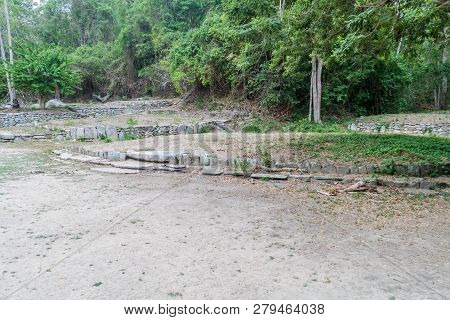 Remnants Of A House Of Indigenous Kogi People In Tayrona National Park, Colombia