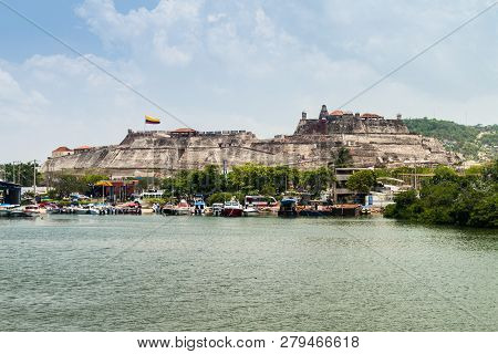 Castillo De San Felipe De Barajas Castle In Cartagena De Indias, Colombia