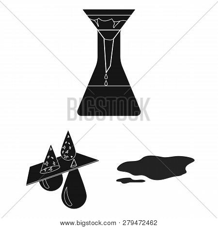 Vector Design Of Water And Drop Icon. Set Of Water And Splash Stock Vector Illustration.