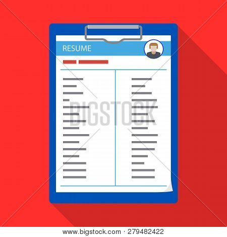 Vector Illustration Of Form And Document Sign. Set Of Form And Mark Vector Icon For Stock.