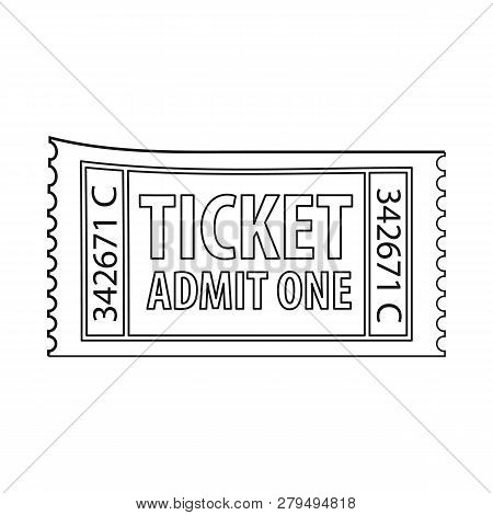 Vector Design Of Ticket And Admission Sign. Collection Of Ticket And Event Vector Icon For Stock.
