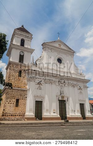 Catedral Basilica De La Inmaculada Concepcion Cathedral In Santa Fe De Antioquia, Colombia.