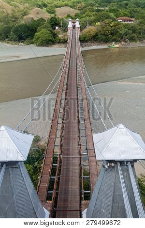 Puente De Occidente Western Bridge In Santa Fe De Antioquia, Colombia