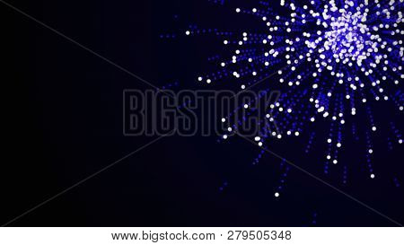 Abstract Speed Background. Centric Motion Of Star Trails. 3d Rendering. Starburst Dynamic Lines Or R
