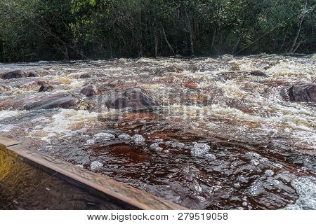 Rapids Of A River Churun In National Park Canaima, Venezuela