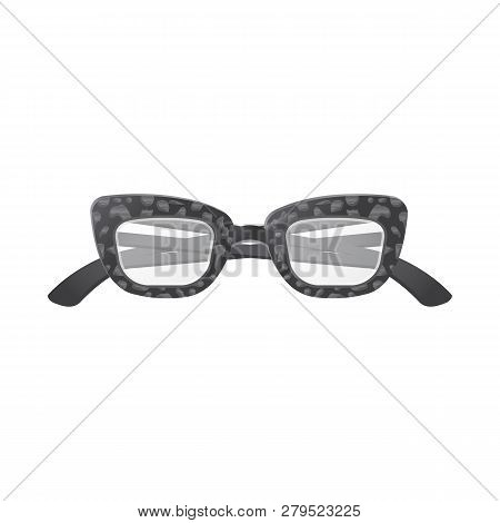 Vector Design Of Glasses And Frame Sign. Collection Of Glasses And Accessory Stock Vector Illustrati