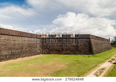 Walls Of St. Joseph Sao Jose Fortress In Macapa, Brazil