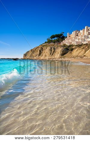 Campello of Alicante Cala Lanuza beach in Spain at Costa Blanca