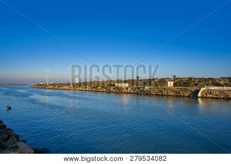 Guardamar del Segura river mouth in Alicante Spain