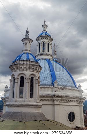 Cupola Of New Cathedral Catedral De La Inmaculada Concepcion , Cuenca, Ecuador
