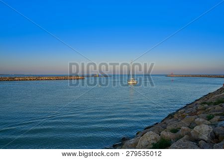 Guardamar del Segura river mouth in Alicante Spain