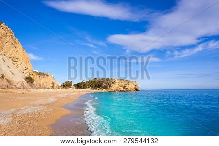 Bol Nou also Bon nou beach in Villajoyosa of Alicante also VilaJoiosa of spain Costa Blanca