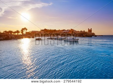 Nova Tabarca island port in Alicante of Spain