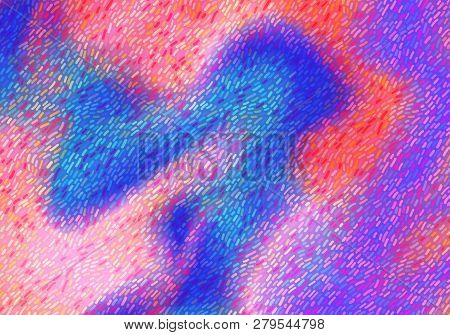 Colorful Background In Impressionist Style. Bright Vector Paint Flow. Bg For Art Festivals And Carni