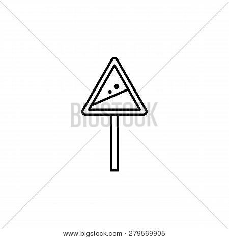 Avalanche, Sign, Warning Outline Icon. Element Of Winter Sport Illustration. Signs And Symbols Icon 