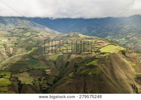 Cloud Forest Mountains Near Kuelap Archeological Site, Northern Peru.