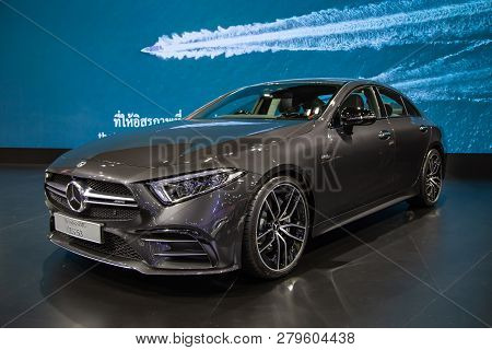 Nonthaburi, Thailand - December 4, 2018: Mercedes Benz Amg Cls 53 Presented In Motor Expo 2018