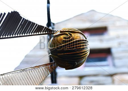 Osaka Japan - 16 Jan 2019: Display Of Quidditch Balls At The Wizarding World Of Harry Potter In Univ