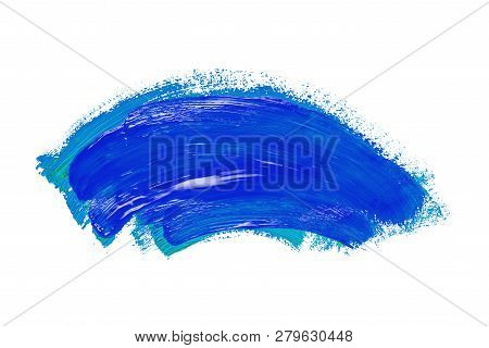 Abstraction For The Background, Drawing With Colorful Paints On A White Isolated Background