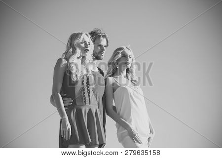Beauty And Summer Fashion. Family Trust, Polygamy, Betrayal, Swinger. Love Triangle And Romance. Man