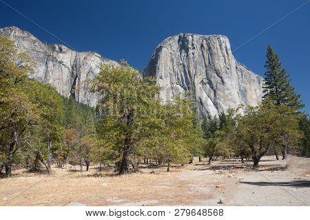 Typical View Of The Yosemite National Park - El Capitan, Tunnel View, Bridalveil Fall, Half Done