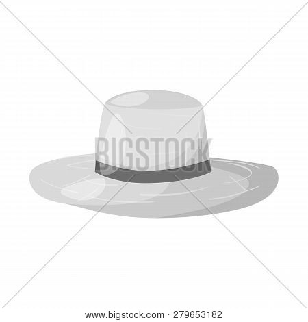 Isolated Object Of Headgear And Napper Logo. Set Of Headgear And Helmet Stock Symbol For Web.