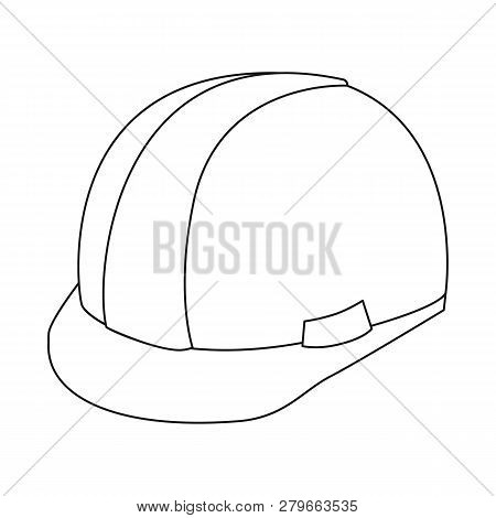 Isolated Object Of Headgear And Napper Icon. Collection Of Headgear And Helmet Stock Vector Illustra