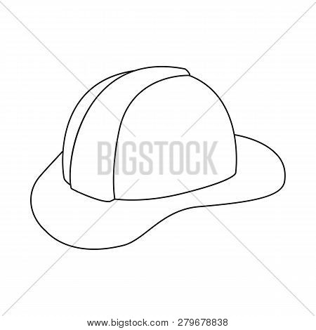 Isolated Object Of Headgear And Napper Symbol. Set Of Headgear And Helmet Vector Icon For Stock.