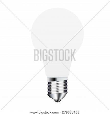 Vector Drawing Led Lamps With Different Glow On A White Background
