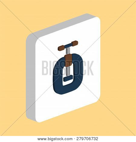 Vice, Clamp Simple Vector Icon. Illustration Symbol Design Template For Web Mobile Ui Element. Perfe