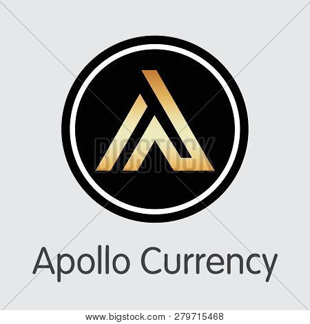 Apl - Apollo Currency. The Icon Of Coin Or Market Emblem.