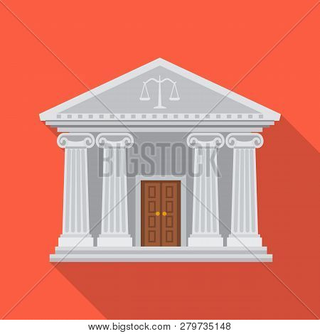 Vector Design Of Law And Lawyer Symbol. Collection Of Law And Justice Vector Icon For Stock.