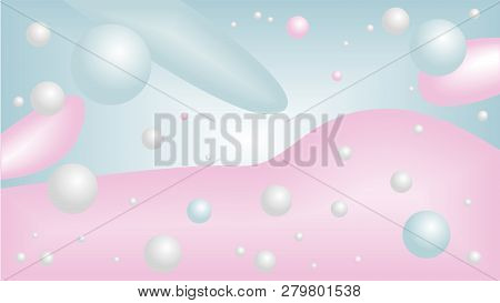 Abstract 16x9 Background With Water Drops, Pastels
