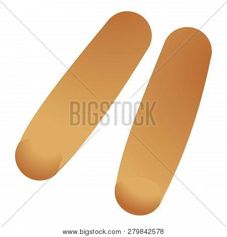Cracker Sticks Icon. Cartoon Of Cracker Sticks Vector Icon For Web Design Isolated On White Backgrou