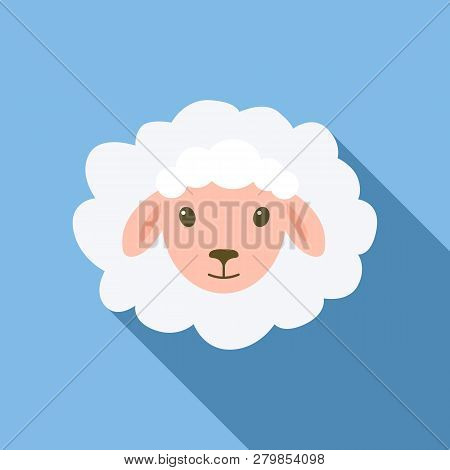 Sheep Lying Down Icon. Flat Illustration Of Sheep Lying Down Vector Icon For Web Design