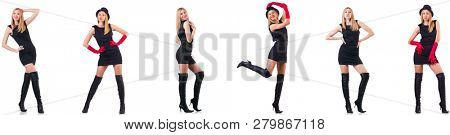 Beautiful woman wearing topboots