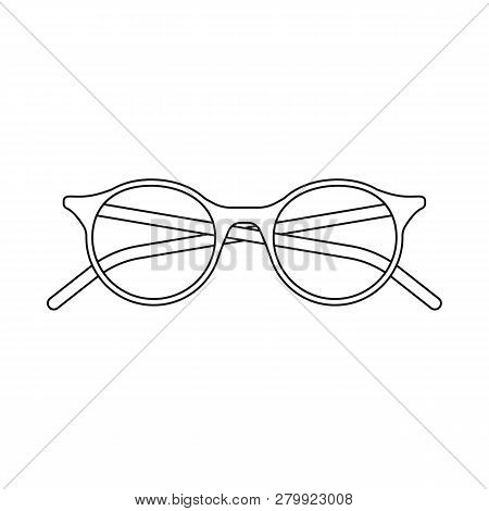 Isolated Object Of Glasses And Frame Logo. Collection Of Glasses And Accessory Vector Icon For Stock