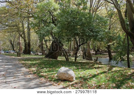Agios Nikolaos Park Near Naousa Greece Europe