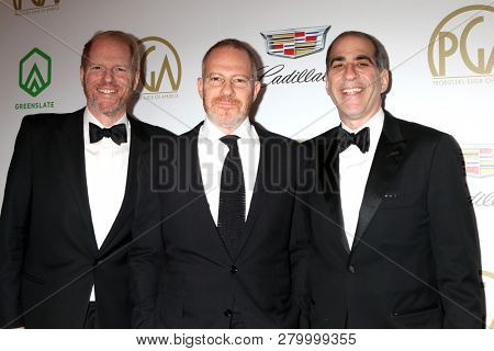 LOS ANGELES - JAN 19:  Noah Emmerich, Toby Emmerich, Adam Emmerich at the 2019 Producers Guild Awards at the Beverly Hilton Hotel on January 19, 2019 in Beverly Hills, CA