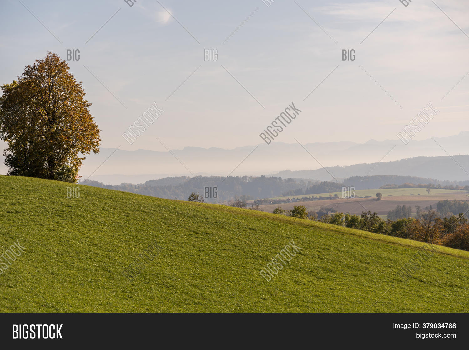 Hilly Rural View Hilly Rural Upper Image & Photo (Free Trial) | Bigstock