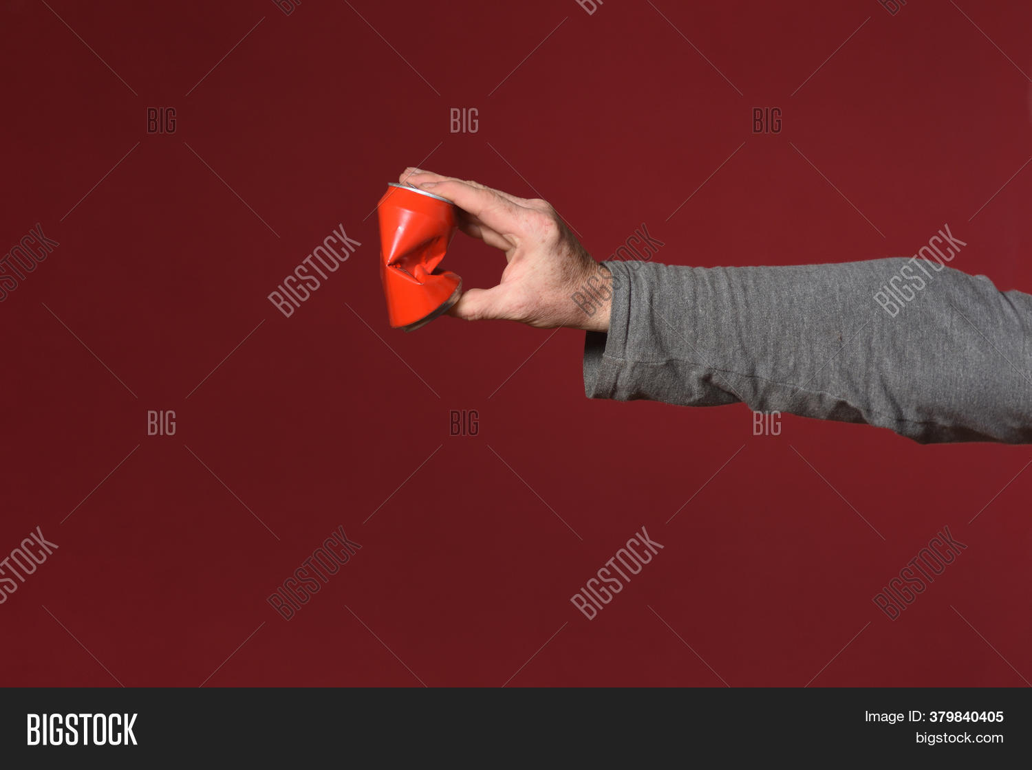 Hand Crushing Can Image & Photo (Free Trial) Bigstock