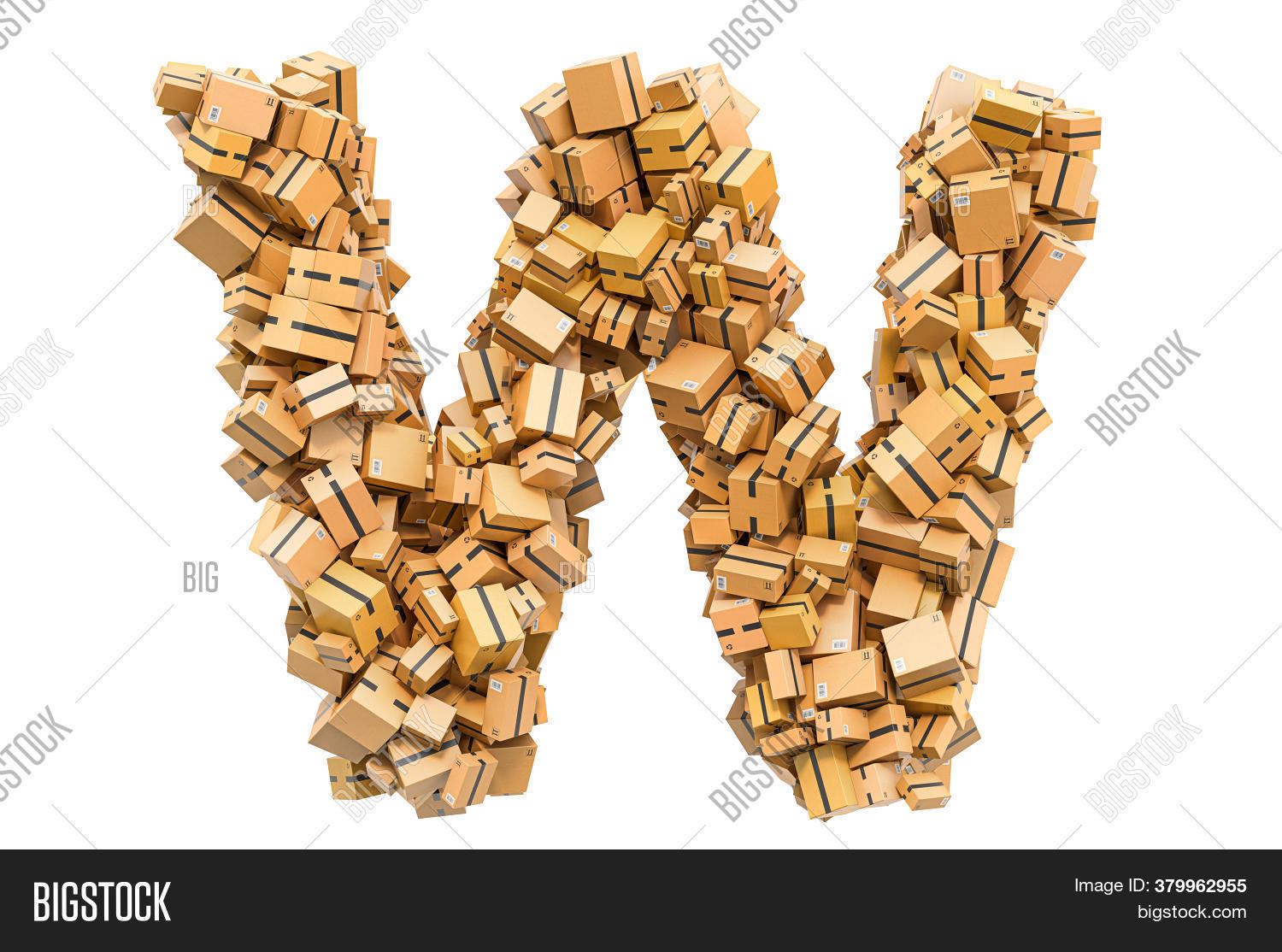 Letter W Cardboard Image & Photo (Free Trial) Bigstock