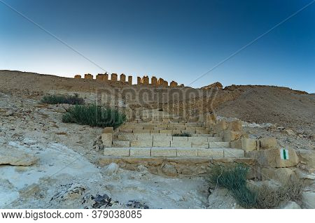 Vacation In Israel For Ruins And History In National Park Of Desert