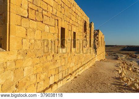 Vacation In Israel For Ruins And History In National Park Of Desert